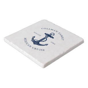 Family Beach House Boat Anchor Custom Trivet