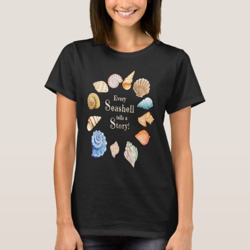 Family Beach Vacation Seashell Collector Womens Me T_Shirt