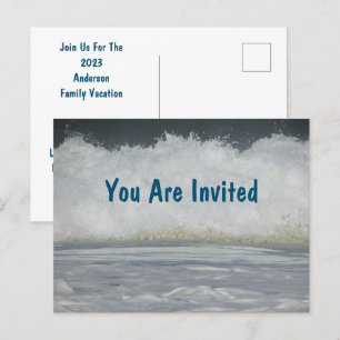 Family Beach Vacation Summer Destination Invite