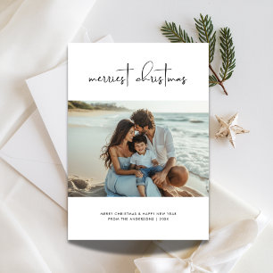Family Beachy Merriest Christmas Photo Card