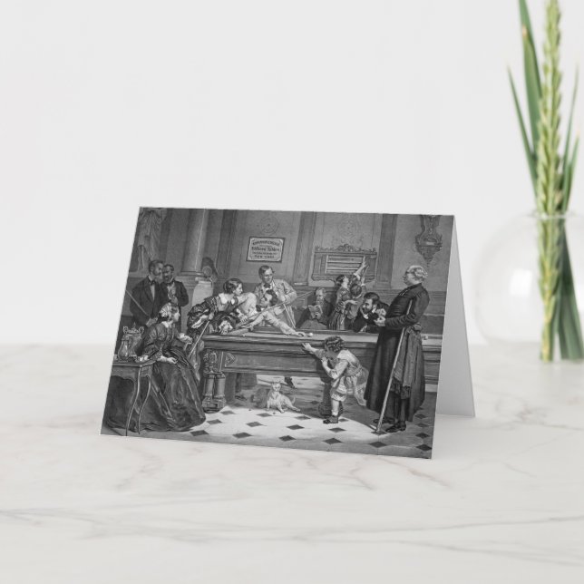 Family Billiards 1891 Card (Front)