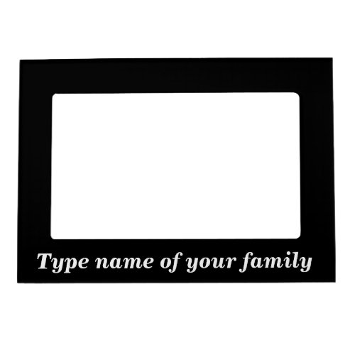 Family Black Magnetic Frame
