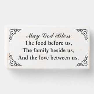 Family Blessings Wood Box Sign