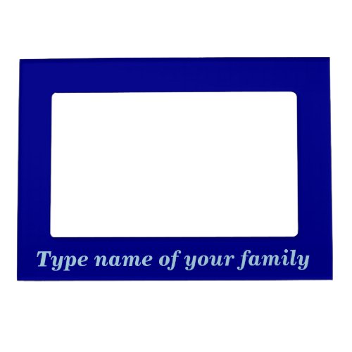 Family Blue Magnetic Frame