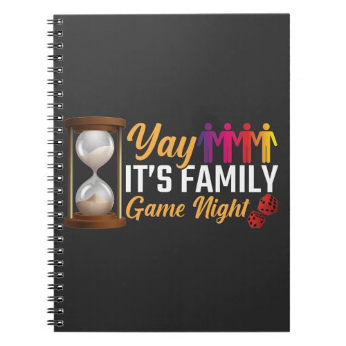 Family Board Game Night Gift Dice Card Games Notebook