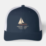 Family Boat Trip Nautical Custom<br><div class="desc">Nautical theme family boating design featuring a sailing boat, and modern typography that makes a perfect matching family coordinated swag for a nautical adventure, cruise, or family reunion. Also perfect for bachelorette parties and bridal showers. Check out the other matching items like tees for the rest of the family -...</div>