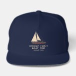 Family Boat Trip Nautical Swag Custom Snap Back Hat<br><div class="desc">Nautical theme family boating design featuring a sailing boat, and modern typography that makes a perfect matching family coordinated swag for a nautical adventure, cruise, or family reunion. Also perfect for bachelorette parties and bridal showers. Check out the other matching items like tees for the rest of the family -...</div>