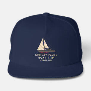 Family Boat Trip Nautical Swag Custom Snap Back Hat