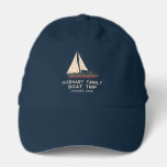 Family Boat Trip Sailing Nautical Custom Performance Cap<br><div class="desc">Nautical theme family boating design featuring a sailing boat, and modern typography that makes a perfect matching family coordinated swag for a nautical adventure, cruise, or family reunion. Also perfect for bachelorette parties and bridal showers. Check out the other matching items like tees for the rest of the family -...</div>