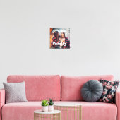 Family | Boho Text Overlay with Photo Canvas Print (Insitu(LivingRoom))