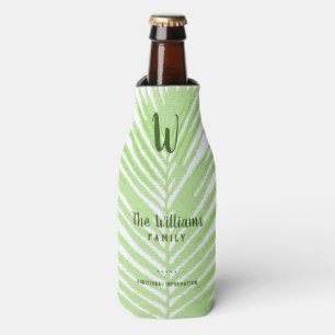 family brand name palm leaf bottle cooler