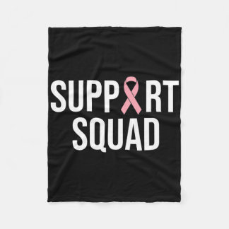 Family Breast Cancer Awareness Pink Ribbon Support Fleece Blanket