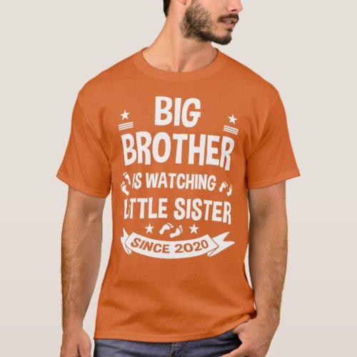 Family brother big little sister 2020  T_Shirt