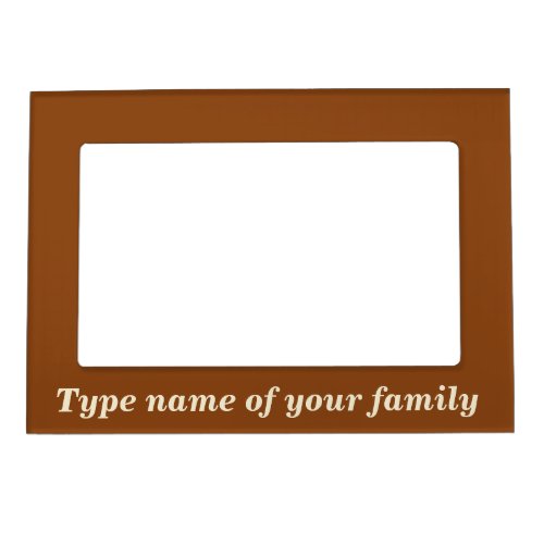 Family Brown Magnetic Frame