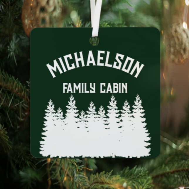 Family Cabin Metal Ornament (Creator Uploaded)