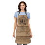 Family Cabin Name Rustic Wood Personalized Apron