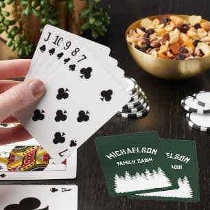 Family Cabin Poker Cards
