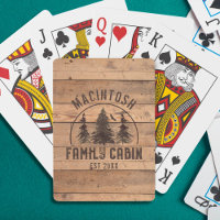 Family Cabin Rustic Wood Personalized