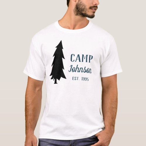 Family Camp Pine Tree T_Shirt