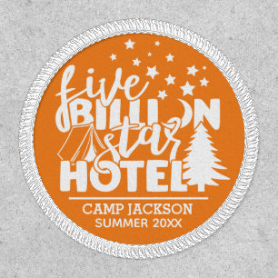 Family camping five billion star hotel patch