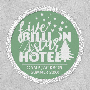 Family camping five billion star hotel patch