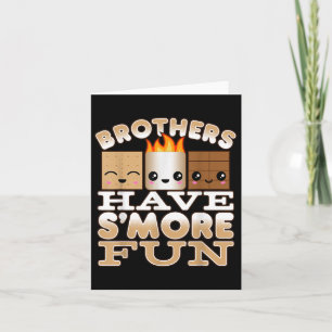 Family Camping Shirts For Boys Brothers Have Smore Card