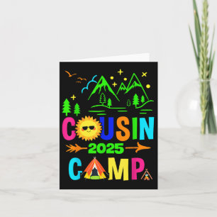 Family Camping Summer Vacation Crew Cousin Camp 20 Card
