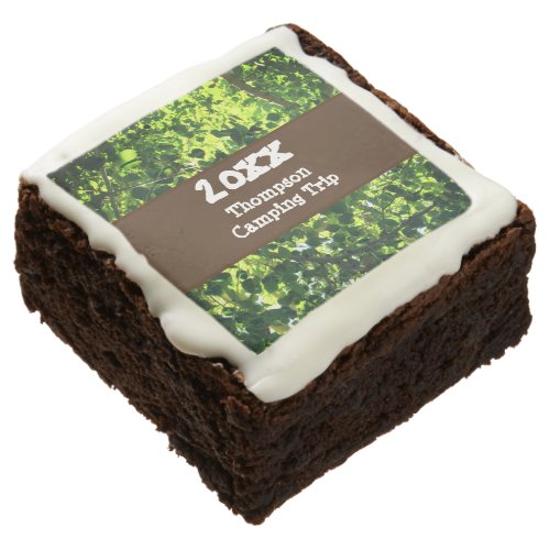 Family Camping Trip Green Leaf Reunion Vacation Brownie