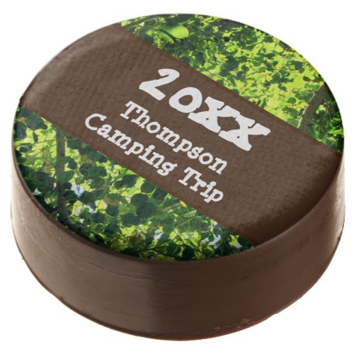Family Camping Trip Green Summer Reunion Vacation Chocolate Covered Oreo