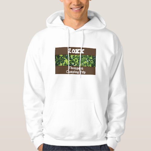 Family Camping Trip Green Summer Reunion Vacation Hoodie