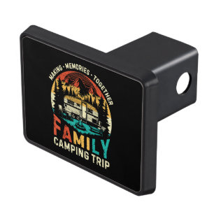 Family Camping Trip Making Memories Together Hitch Cover