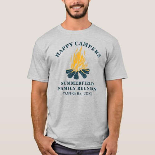 Family Camping Trip Matching Dad T_Shirt