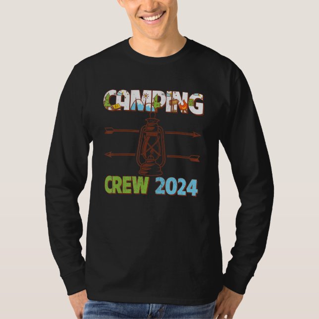 Family Camping Trip Matching Family Camper Camping T-Shirt (Front)