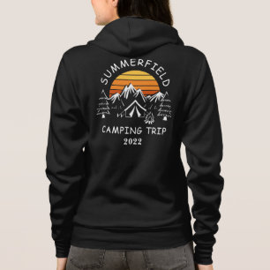 Family Camping Trip Matching Retro Hoodie