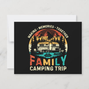 Family Camping Trip Memories Camper Matching Crew Save The Date