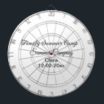 Family camping vacation custom add name dateSummer Dart Board<br><div class="desc">Design</div>