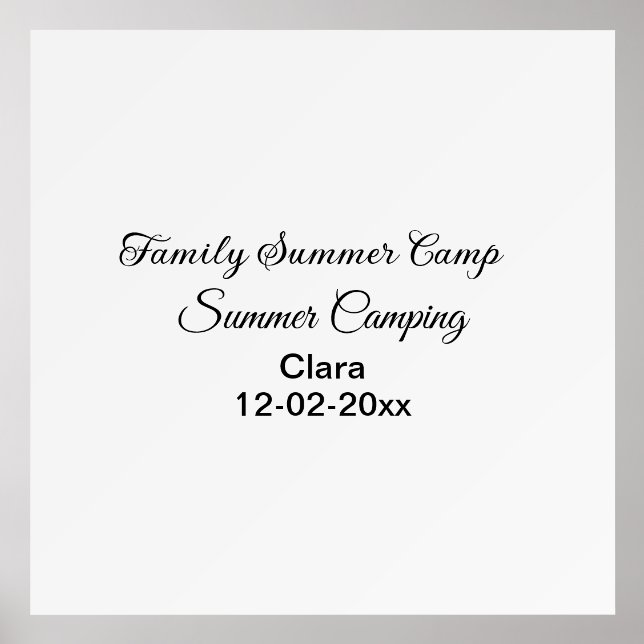 Family camping vacation custom add name dateSummer Holder (Front)