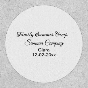 Family camping vacation custom add name dateSummer Patch