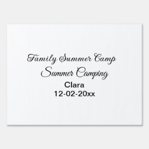Family camping vacation custom add name dateSummer Sign