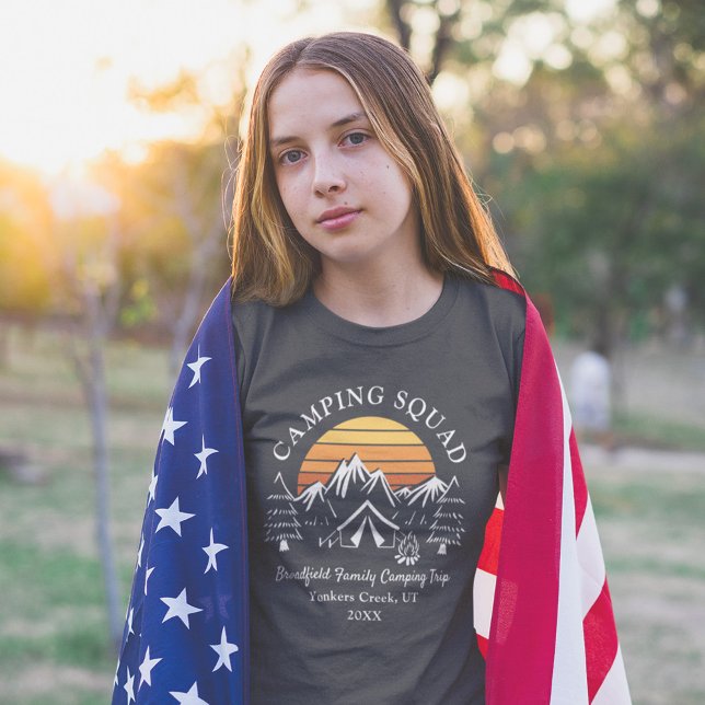 Family Camping Vacation Custom Matching Camp T-Shirt (Creator Uploaded)