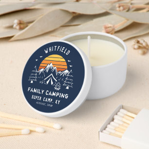 Family Camping Vacation Swag Custom Mini Candle Favors