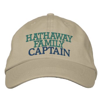 Family Captain Cap 3 By Srf - Template by sharonrhea at Zazzle