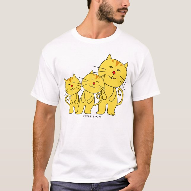 Family Cat Kids T-Shirt (Front)