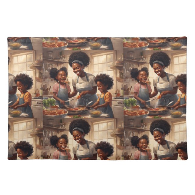 Family Chefs Cloth Placemat (Front)