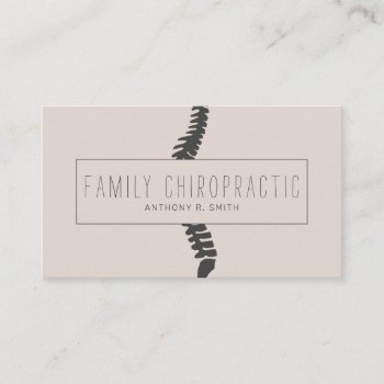 Family Chiropractic Chiropractor Business Card by olicheldesign at Zazzle