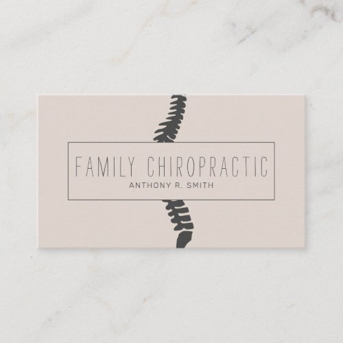 Family Chiropractic Chiropractor Business Card