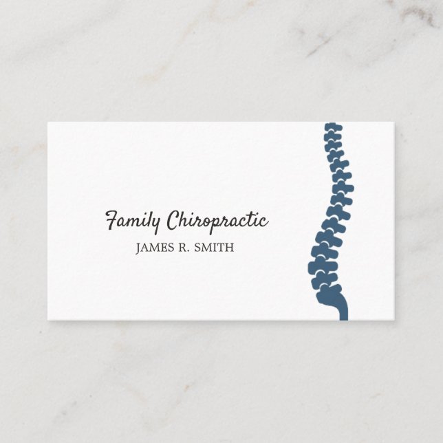 Family Chiropractic Chiropractor Business Card (Front)