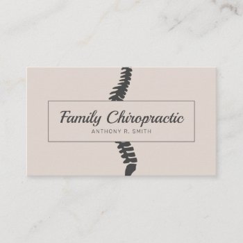 Family Chiropractic Chiropractor Business Card by olicheldesign at Zazzle