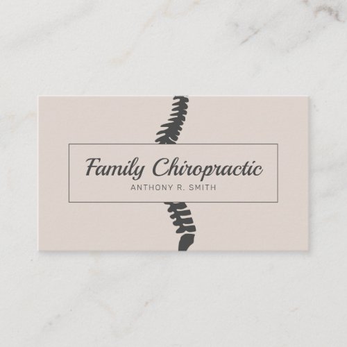 Family Chiropractic Chiropractor Business Card