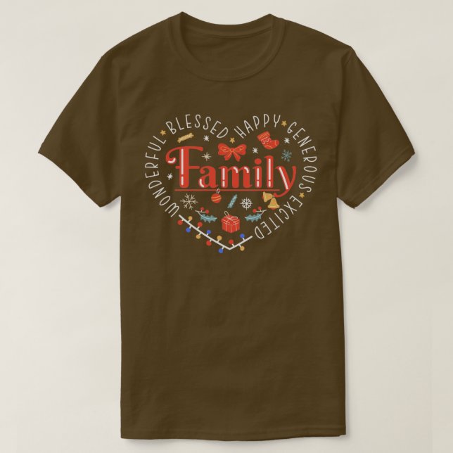 Family Christmas1 T-Shirt (Design Front)